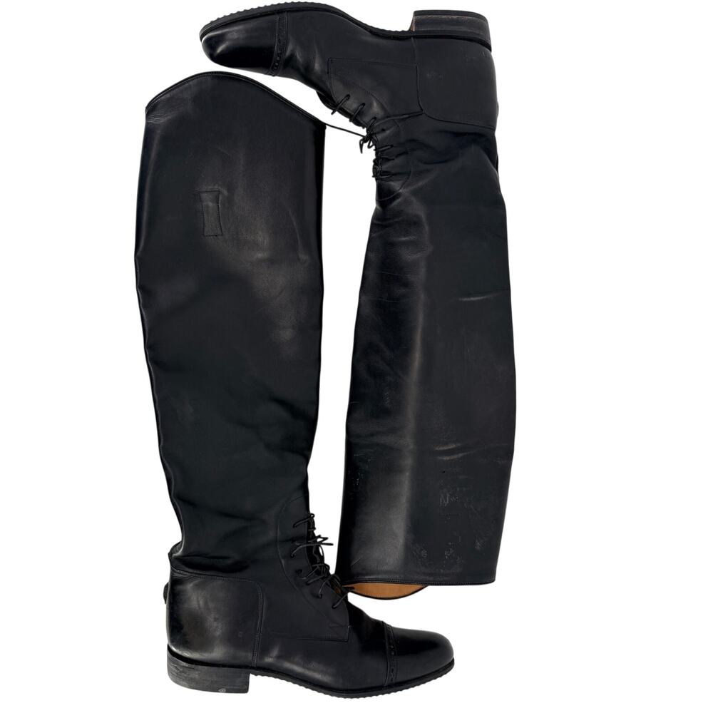 E. Vogel Leather Equestrian Riding Boots Custom Made Unmarked Size Appr. 8.5 9.5